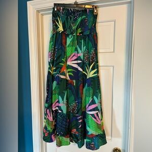 Anthropologie Farm Rio Tasseled Dress size MEDIUM - NWT but altered so EEUC